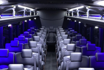 Fort Worth Charter Bus Interior