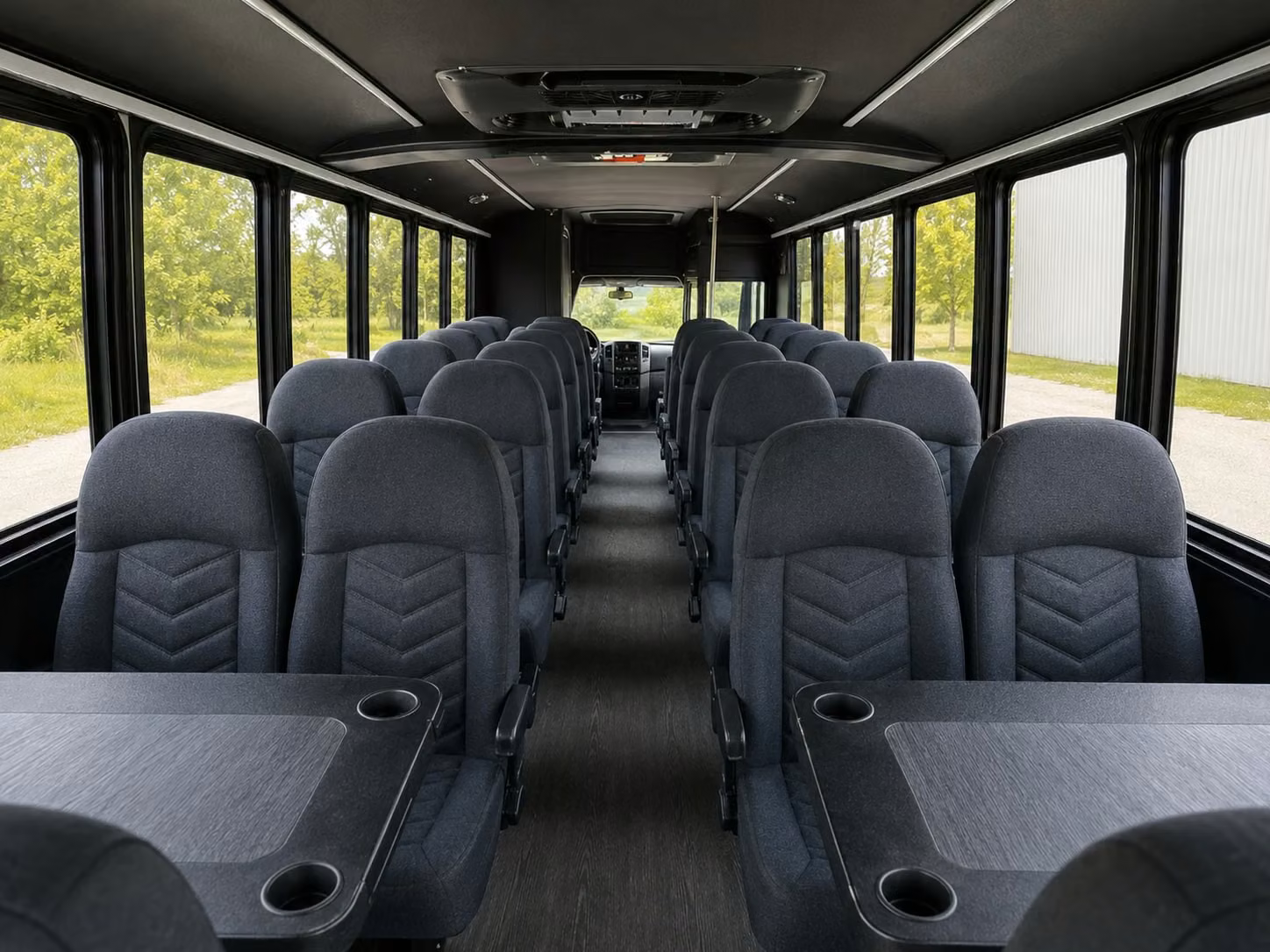 15 passenger minibus inside