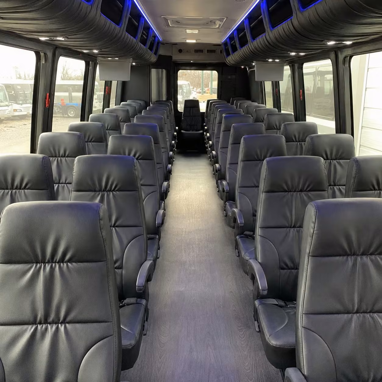 28 passenger minibus inside