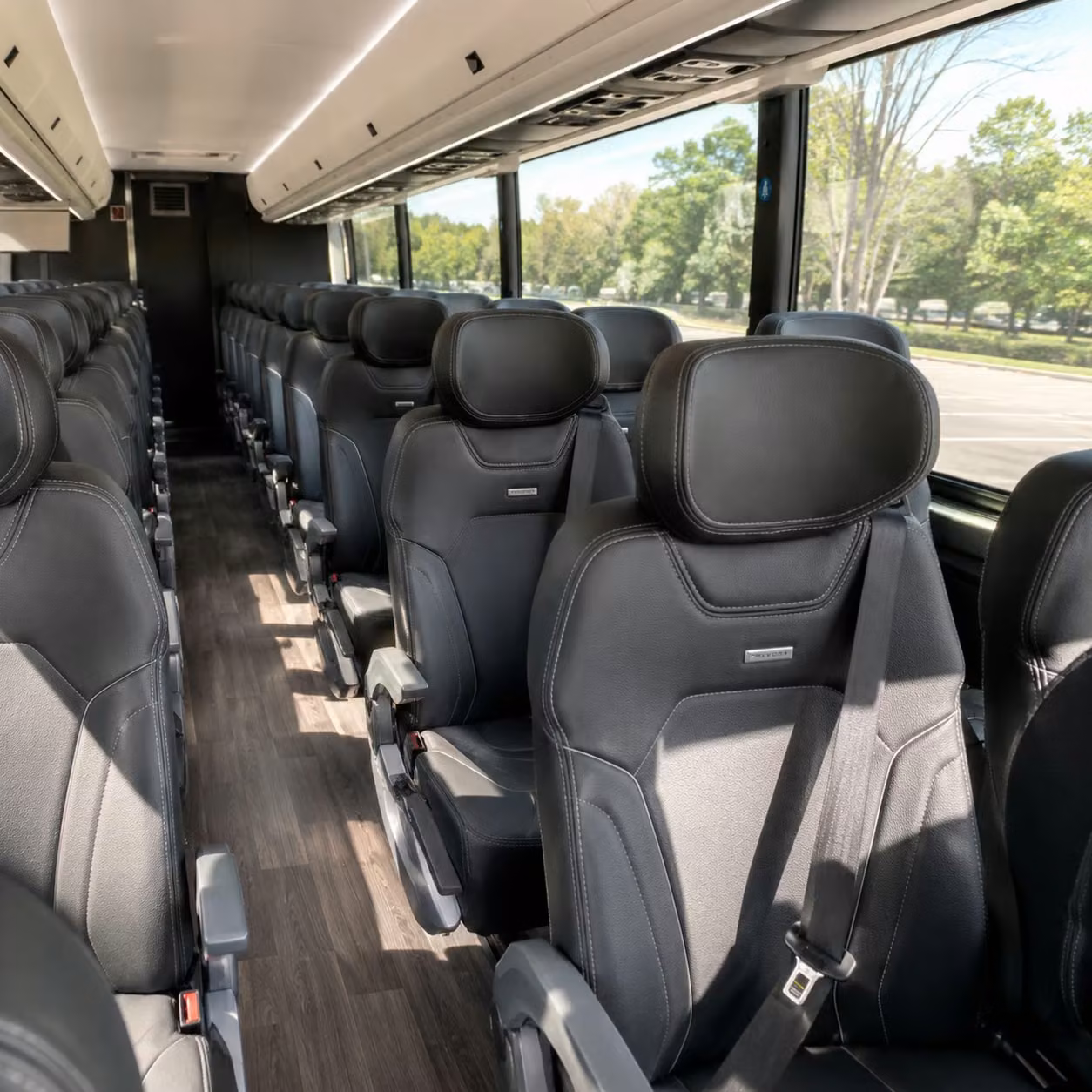 fort worth charter bus rental inside